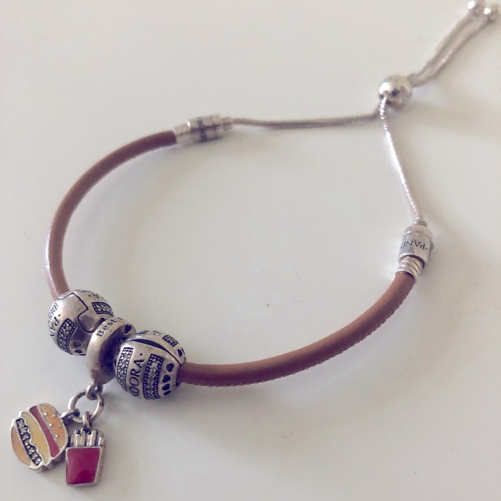 Pandora Adjustable Bracelet with Charms